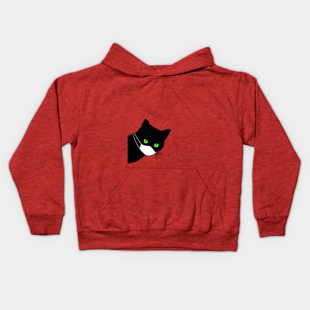 Covid Quarantine Cat Kids Hoodie by Pickledjo